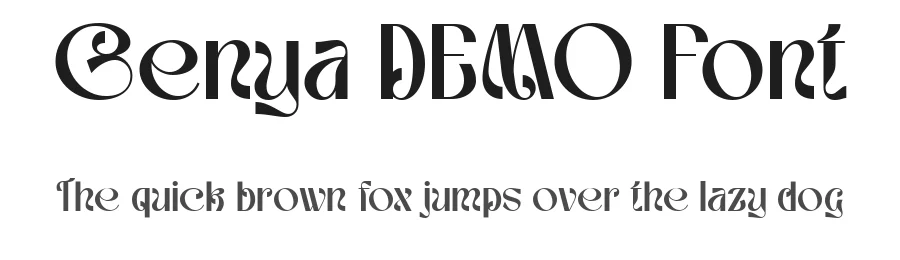 Genya DEMO Font by Say Studio — Display Font