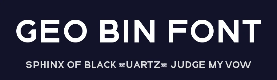 GEO Bin Font by LJ-Design Studios — Sans Serif Font — thumbnail 2