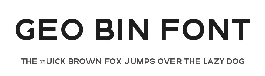 GEO Bin Font by LJ-Design Studios — Sans Serif Font