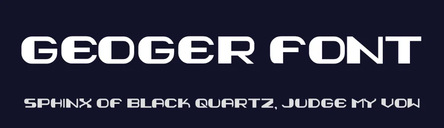 Geoger Font by hayoyuka8 — Display Font — thumbnail 2