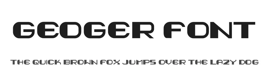 Geoger Font by hayoyuka8 — Display Font
