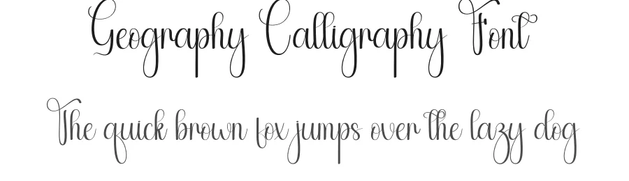 Geography Calligraphy Font by andikastudio — Script Handwritten Font