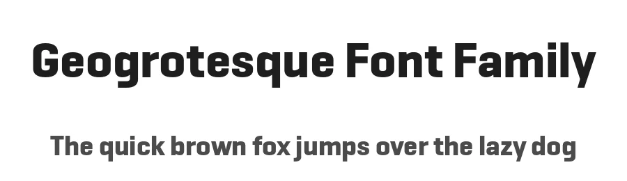 Geogrotesque Font Family by Emtype Foundry — Sans Serif Font