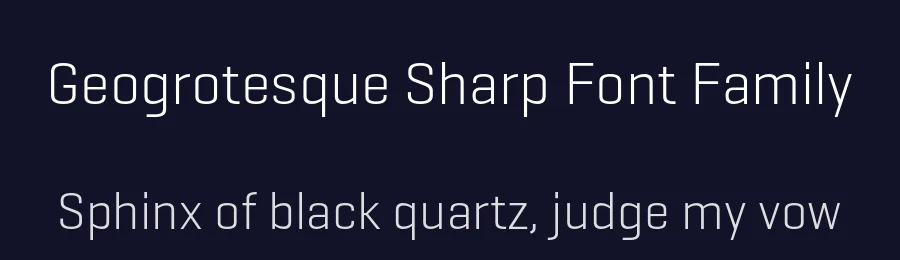 Geogrotesque Sharp Font Family by Emtype Foundry — Sans Serif Font — thumbnail 2