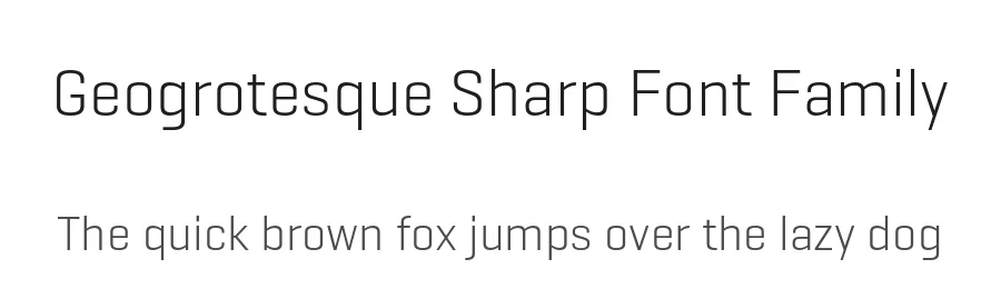 Geogrotesque Sharp Font Family by Emtype Foundry — Sans Serif Font