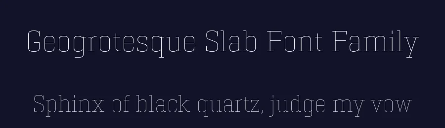 Geogrotesque Slab Font Family by Emtype Foundry — Decorative Font — thumbnail 2