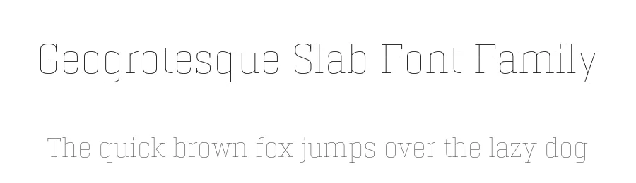 Geogrotesque Slab Font Family by Emtype Foundry — Decorative Font