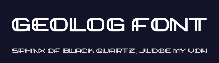 Geolog Font by hayoyuka8 — Display Font — thumbnail 2