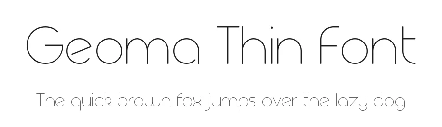 Geoma Thin Font by studiotypo — Sans Serif Font