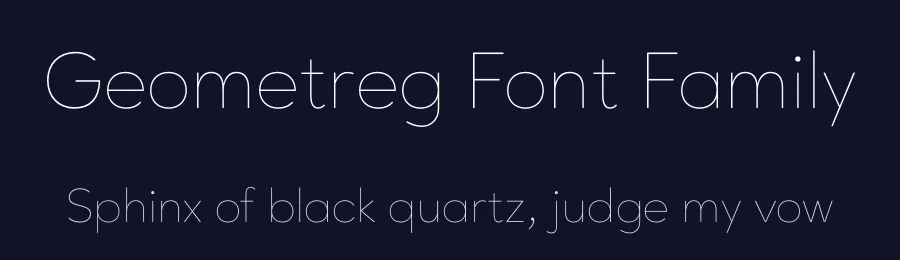 Geometreg Font Family by FontPeople — Sans Serif Font — thumbnail 2