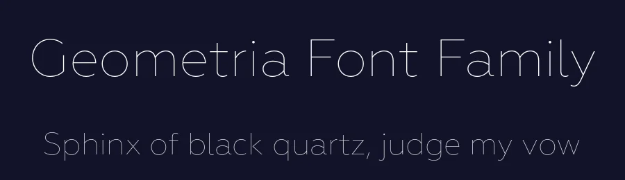 Geometria Font Family by Brownfox — Sans Serif Font — thumbnail 2