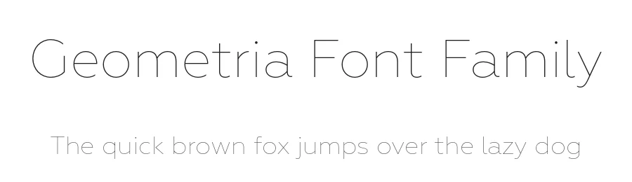Geometria Font Family by Brownfox — Sans Serif Font