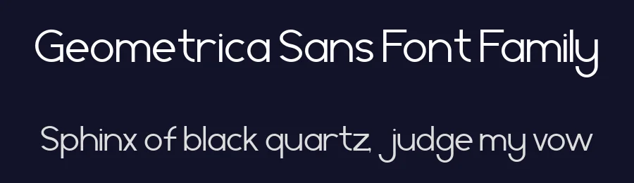 Geometrica Sans Font Family by Boris Garic — Sans Serif Font — thumbnail 2
