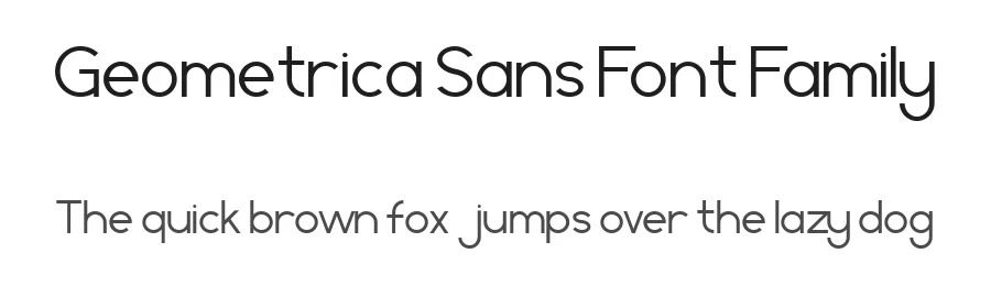Geometrica Sans Font Family by Boris Garic — Sans Serif Font