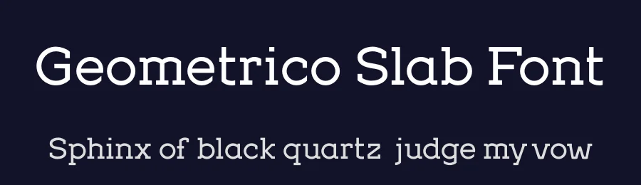 Geometrico Slab Font by FSdesign-Salmina — Slab Serif Font — thumbnail 2
