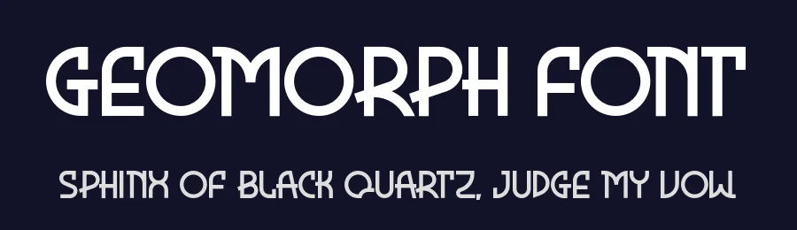 Geomorph Font by overlaytemplates — Sans Serif Font — thumbnail 2
