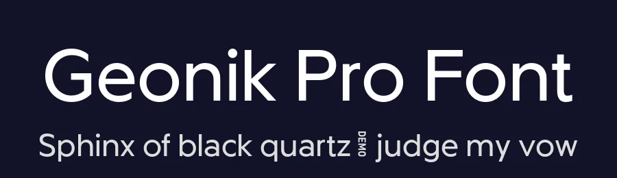 Geonik Pro Font by Ckhans Fonts — Sans Serif Font — thumbnail 2
