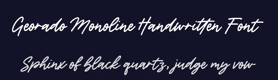 Georado Monoline Handwritten Font by balpirick — Decorative Font — thumbnail 2