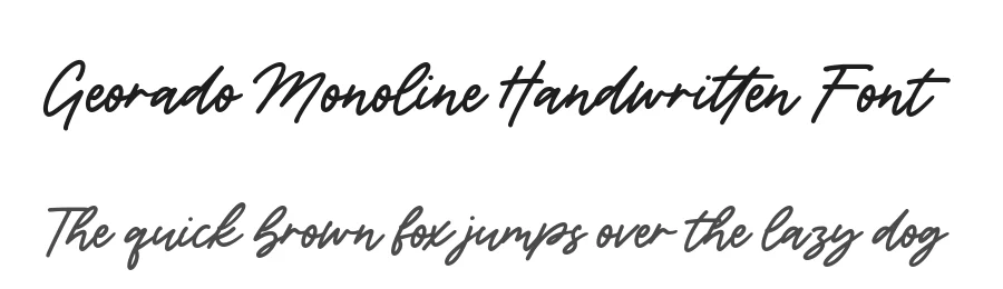 Georado Monoline Handwritten Font by balpirick — Decorative Font