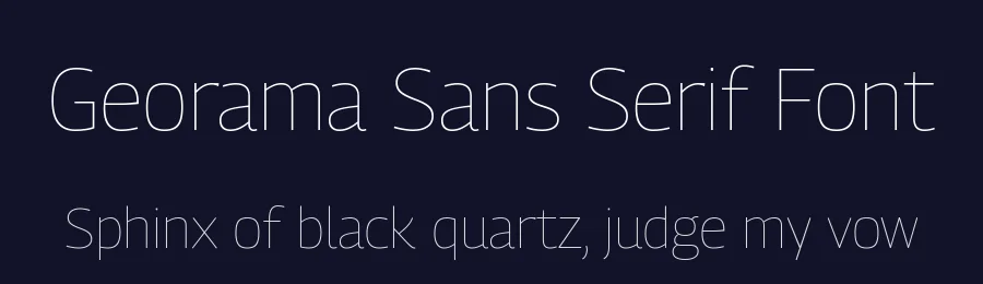 Georama Sans Serif Font by Production Type — Sans Serif Font — thumbnail 2