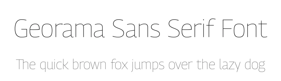 Georama Sans Serif Font by Production Type — Sans Serif Font