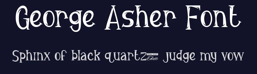 George Asher Font by edricstudio — Sans Serif Font — thumbnail 2