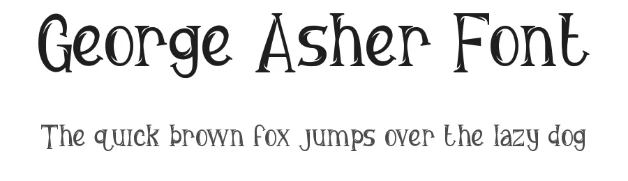 George Asher Font by edricstudio — Sans Serif Font