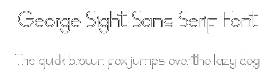George Sight Sans Serif Font by noahtype — Display Font