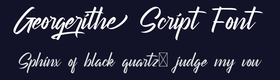 Georgerithe Script Font by CalligraphyFonts.net — Script Handwritten Font — thumbnail 2