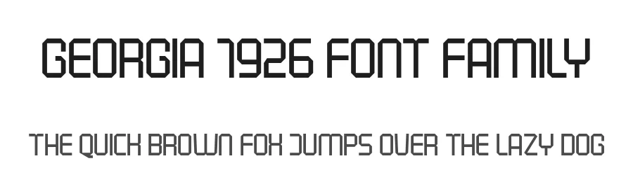 Georgia 1926 Font Family by Fikryal Studio — Display Font