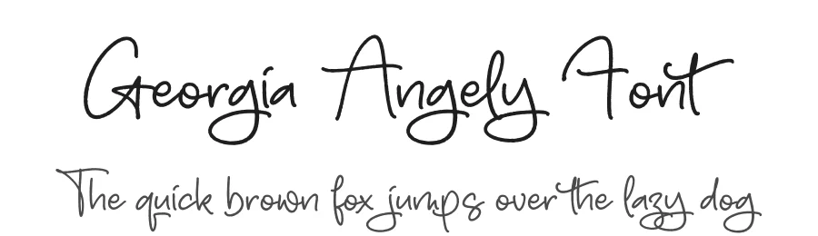 Georgia Angely Font by letterfabric — Script Handwritten Font