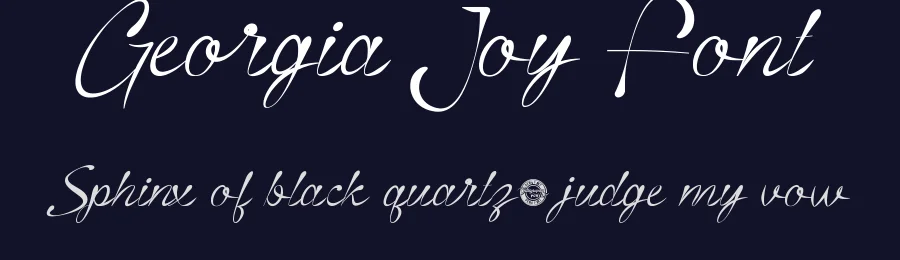 Georgia Joy Font by CalligraphyFonts.net — Script Handwritten Font — thumbnail 2