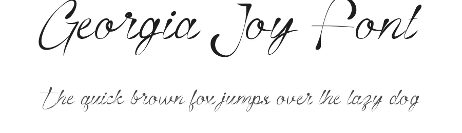 Georgia Joy Font by CalligraphyFonts.net — Script Handwritten Font