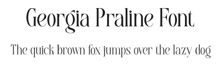 Georgia Praline Font by Fontliner — Serif Font
