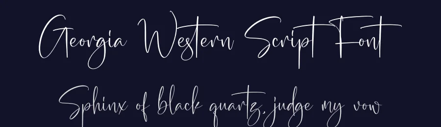 Georgia Western Script Font by glorytype — Script Handwritten Font — thumbnail 2