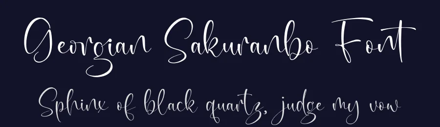 Georgian Sakuranbo Font by letterenastudios — Script Handwritten Font — thumbnail 2