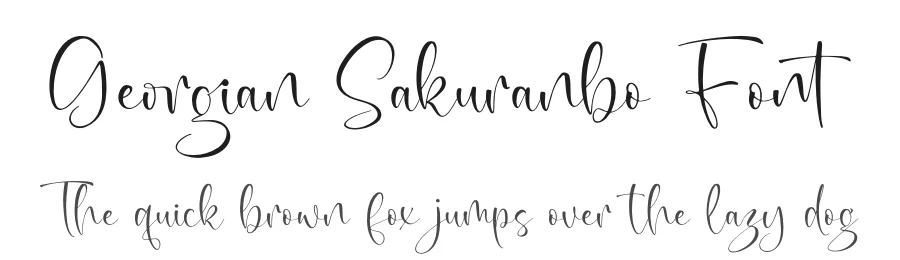 Georgian Sakuranbo Font by letterenastudios — Script Handwritten Font