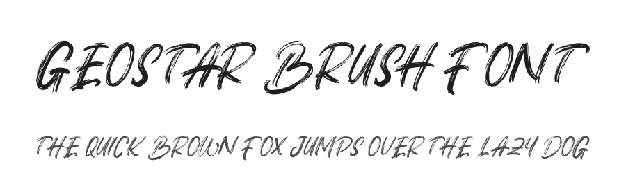 Geostar Brush Font by Rockboy Studio — Script Handwritten Font