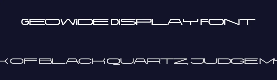 Geowide Display Font by Gonzalo Lusi Palombarini — Sans Serif Font — thumbnail 2