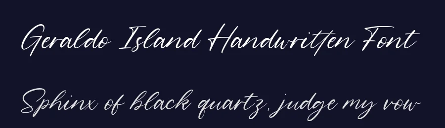 Geraldo Island Handwritten Font by balpirick — Script Handwritten Font — thumbnail 2