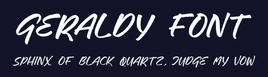 GERALDY Font by glorytype — Script Handwritten Font — thumbnail 2