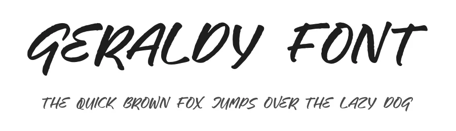 GERALDY Font by glorytype — Script Handwritten Font