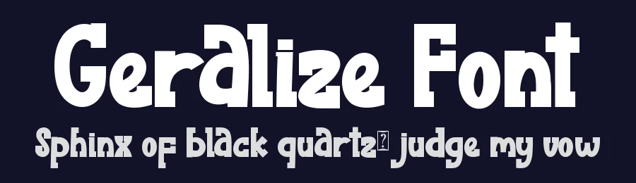 Geralize Font by Yoga Letter — Slab Serif Font — thumbnail 2