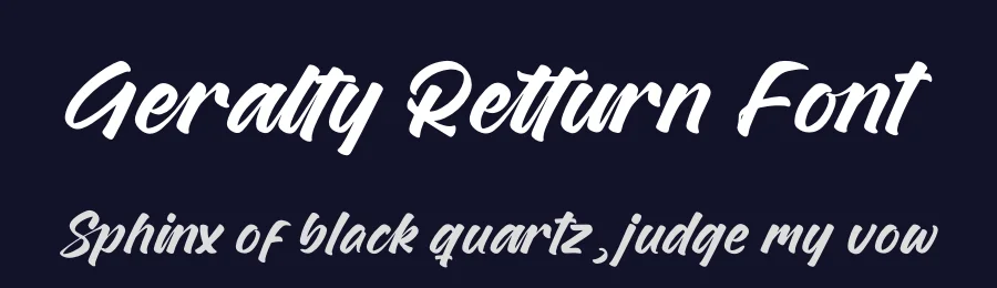 Geralty Retturn Font by letterenastudios — Script Handwritten Font — thumbnail 2