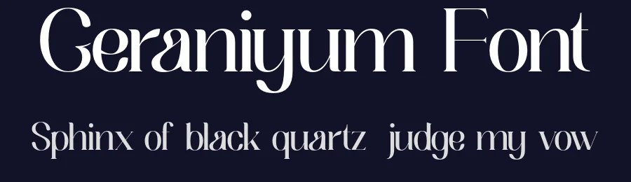 Geraniyum Font by Pikgura Type — Display Font — thumbnail 2