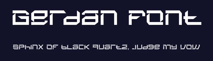 Gerdan Font by Rantautype — Display Font — thumbnail 2