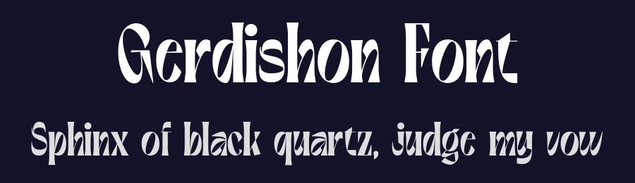 Gerdishon Font by enxyclo — Display Font — thumbnail 2
