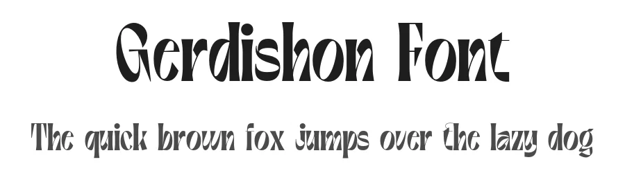 Gerdishon Font by enxyclo — Display Font