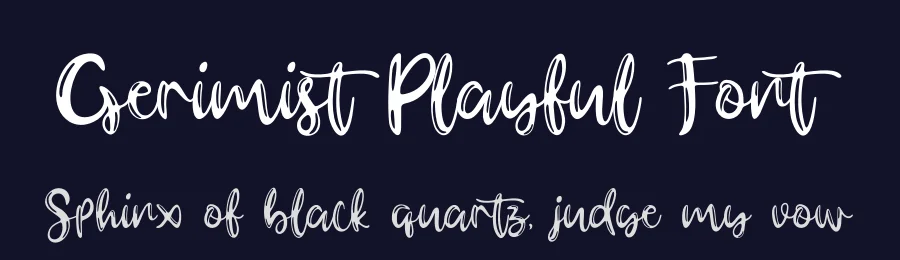 Gerimist Playful Font by fourlines.studio — Display Font — thumbnail 2
