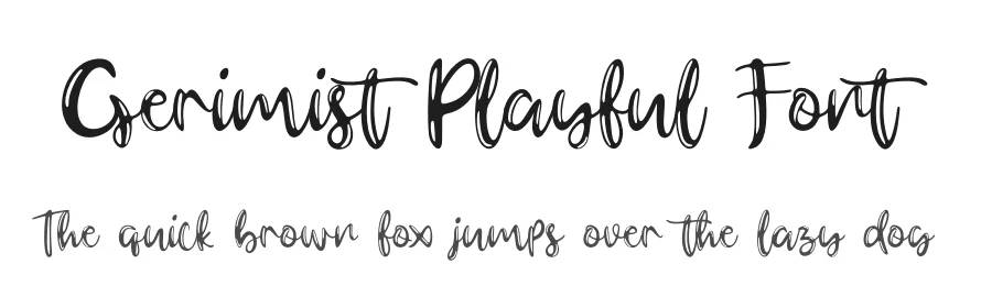Gerimist Playful Font by fourlines.studio — Display Font